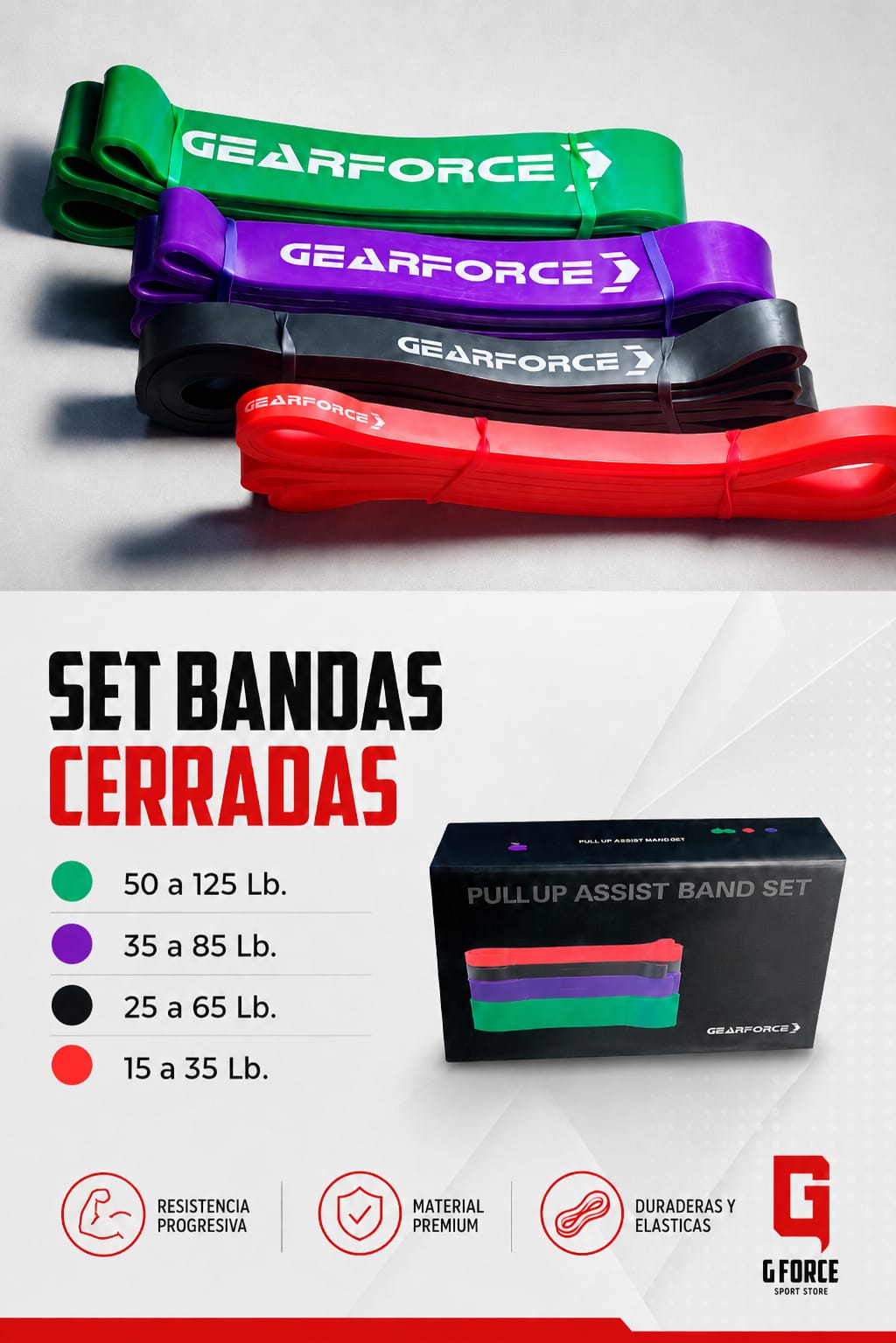 SET BANDAS DE  ALTA RESISTENCIA